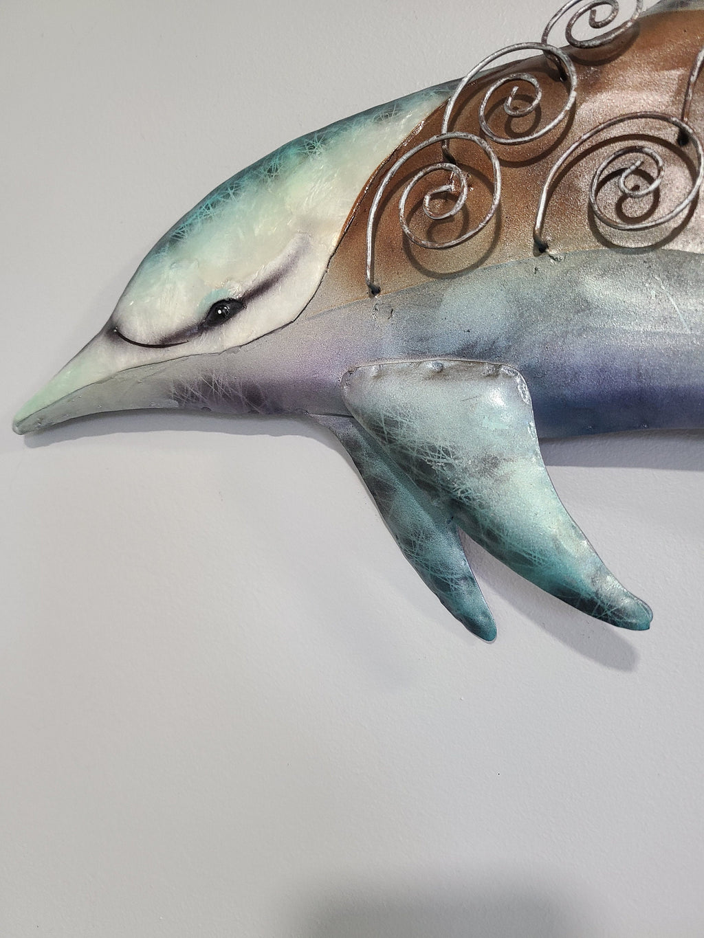 Dolphin Metal Wall Art Tropical Home Decor Unique Gift Housewarming Present Birthday Gift Ideas Patio Decor Beach Decor Beach Theme Sea Life