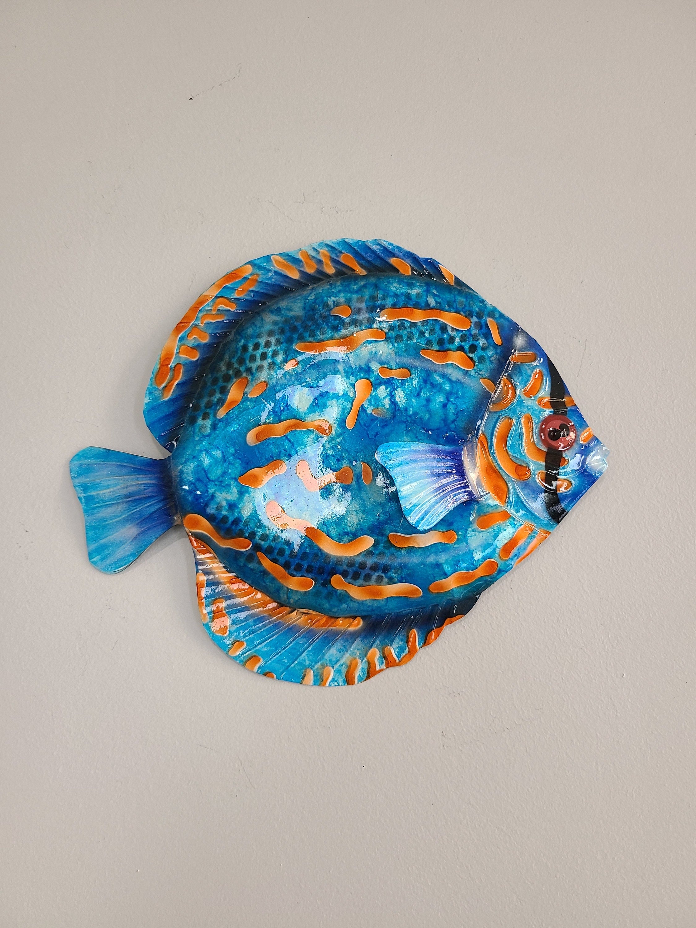 Metal Wall Hanging Home Decor Living Room Wall Art Bathroom Beach Theme Tropical Wall Decor Beach Theme Unique Gift Ideas Sea Life Decor