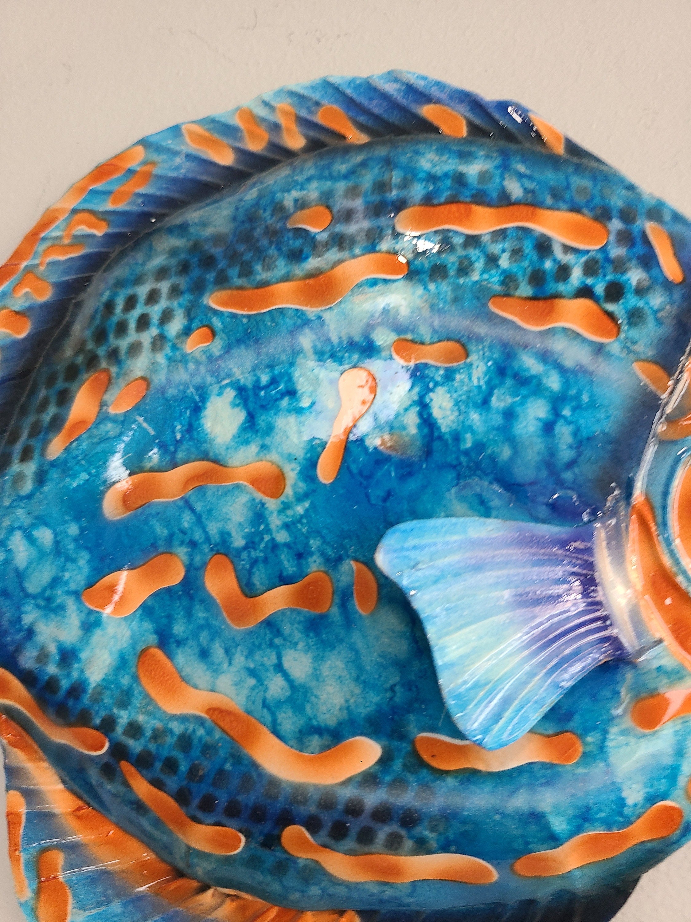 Metal Wall Hanging Home Decor Living Room Wall Art Bathroom Beach Theme Tropical Wall Decor Beach Theme Unique Gift Ideas Sea Life Decor