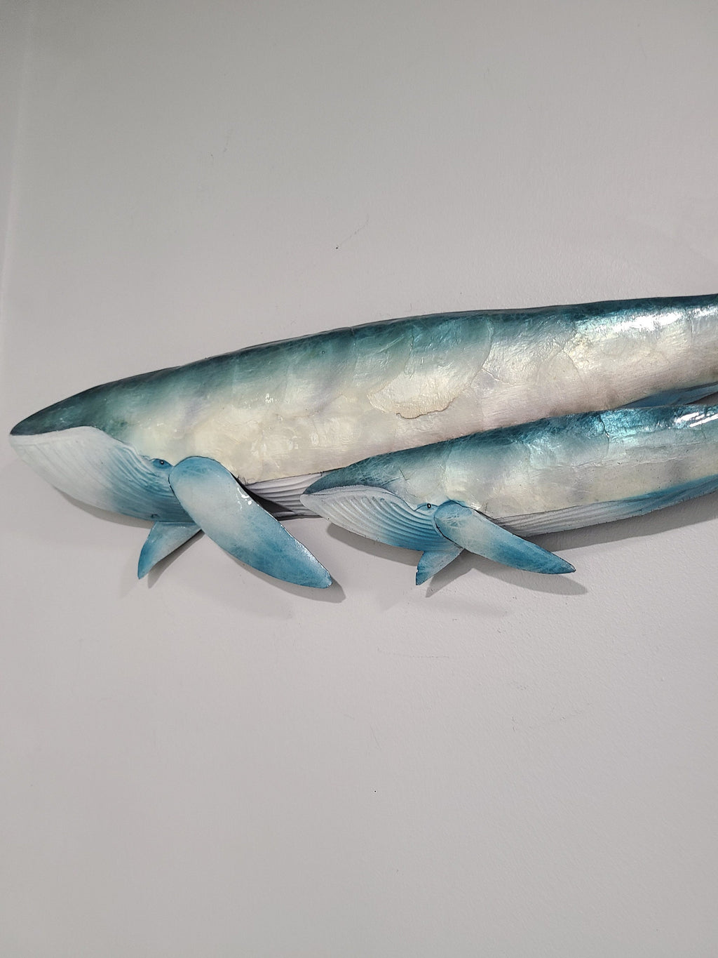 Whale Tropical Metal Wall Art Coastal Home Decor Made Unique With Capiz Shells Marine Life And Ocean Beach Themed Nautical House Wall Decor