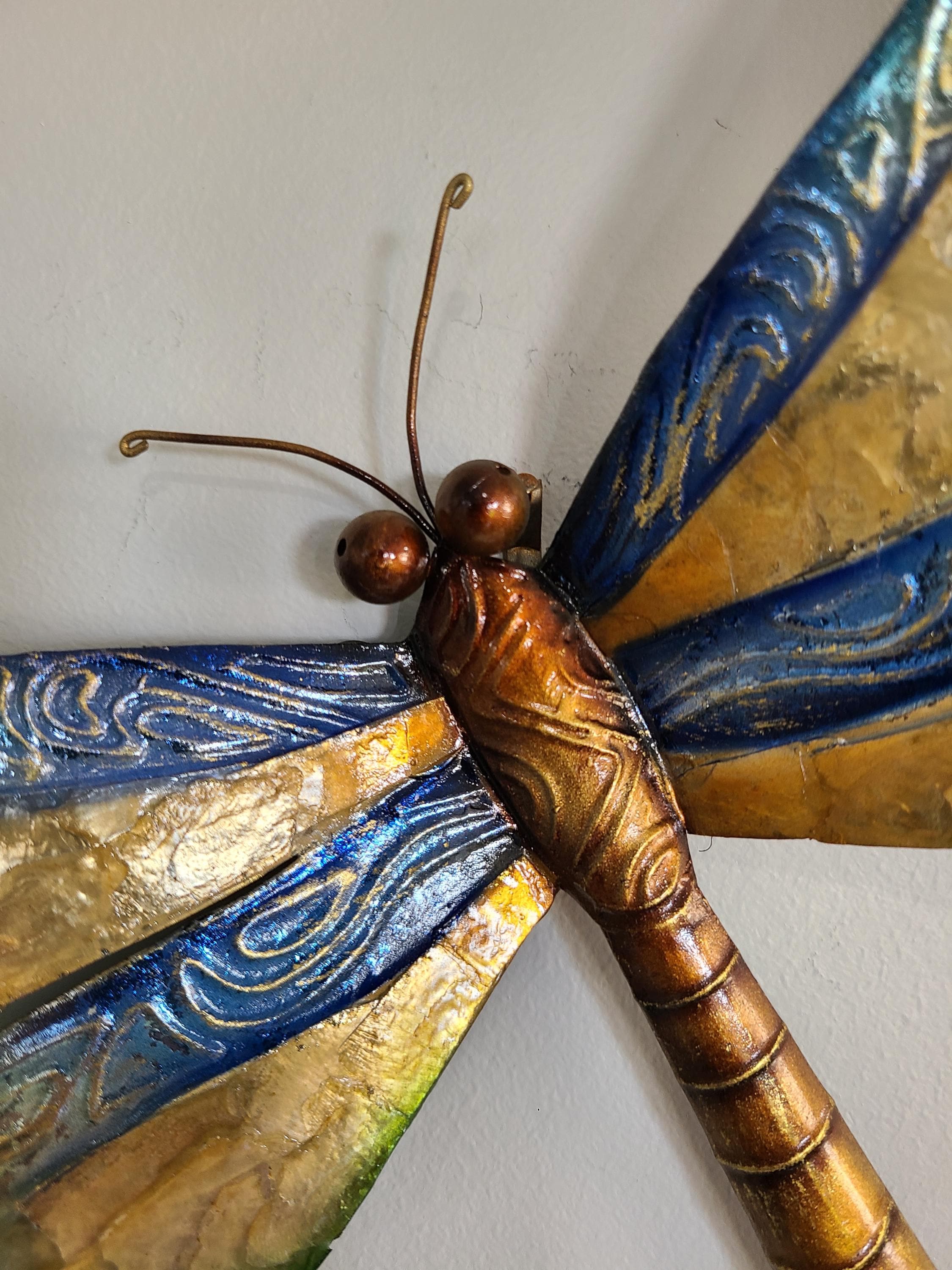 Dragonfly Tropical Metal Wall Decor Made Unique With Capiz Shells Dragonflies Nature Inspired Home Garden Patio Decor Bathroom wall Decor