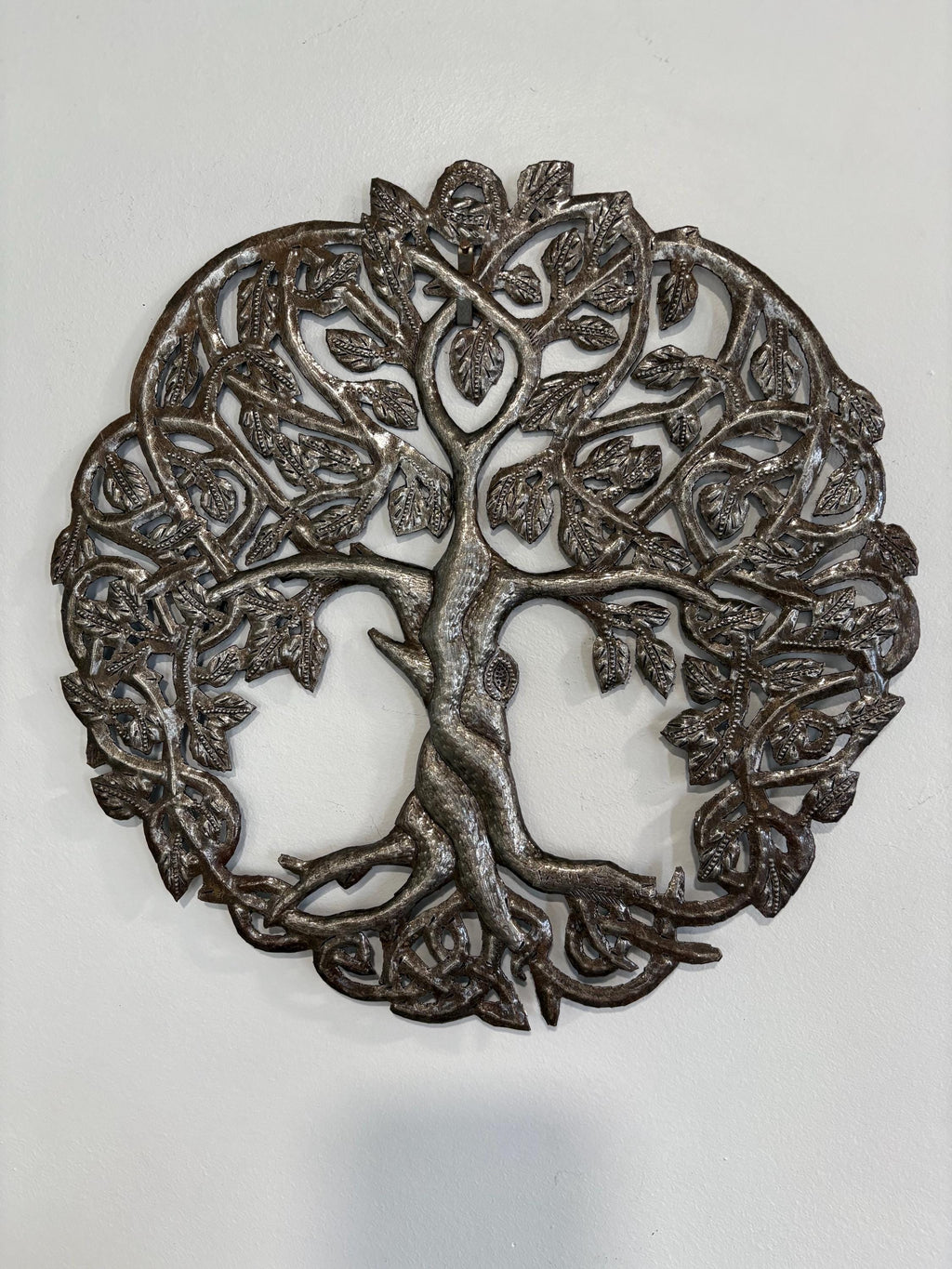 Mystical Tree Of Life Made Out Of Steel Drums Haitian Metal Wall Art Chakra Spiritual Symbol Of Growth Health Power And Healing Energy