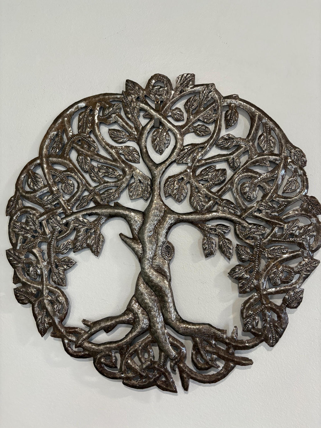Mystical Tree Of Life Made Out Of Steel Drums Haitian Metal Wall Art Chakra Spiritual Symbol Of Growth Health Power And Healing Energy