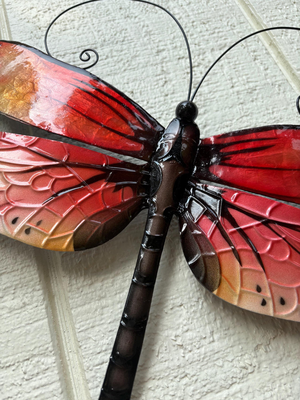 Dragonfly Metal Wall Art Made Unique With Capiz Shells Tropical Home Decor Dragonflies Symbolize Transformation Of Hope And New Beginnings