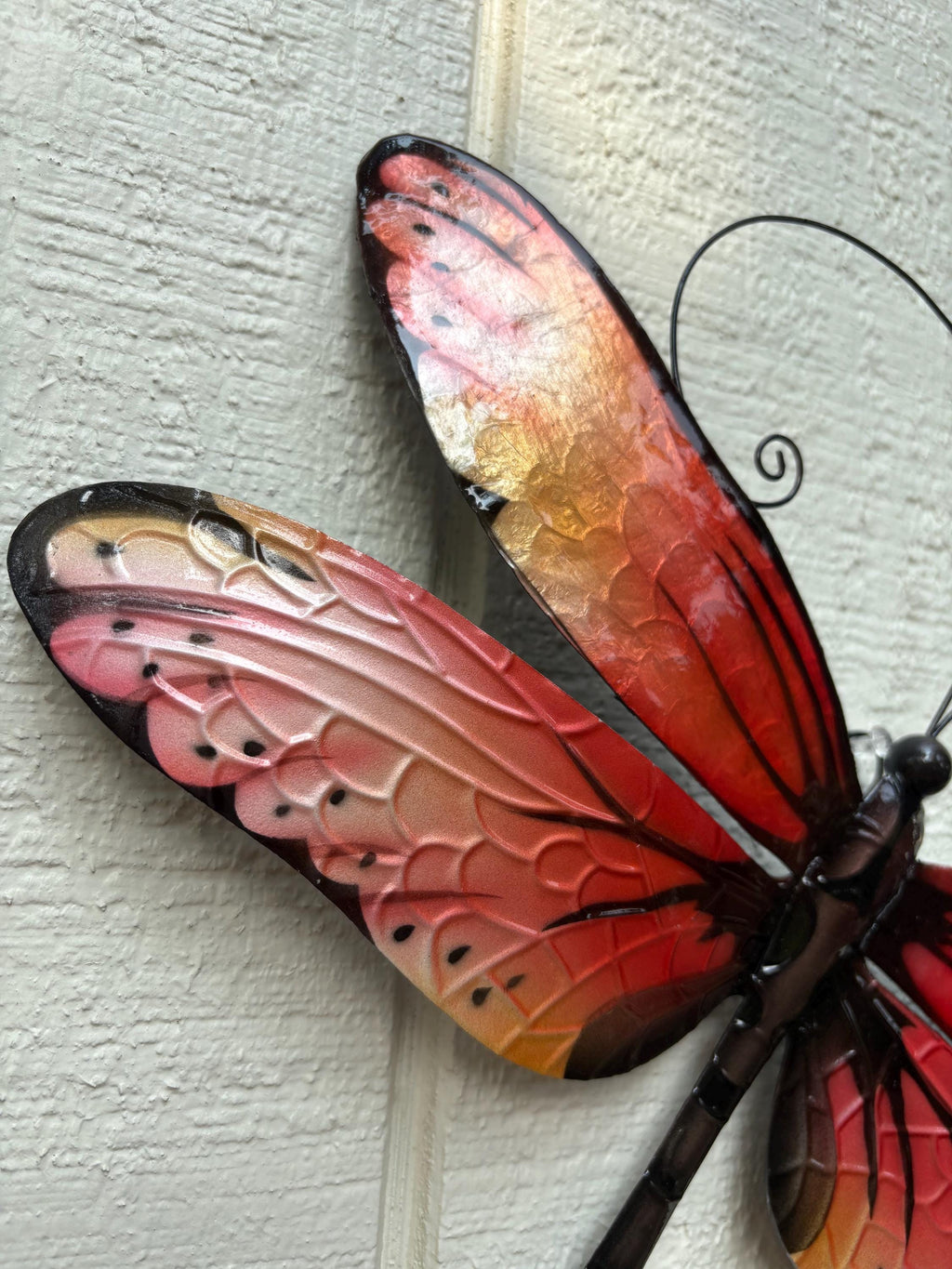 Dragonfly Metal Wall Art Made Unique With Capiz Shells Tropical Home Decor Dragonflies Symbolize Transformation Of Hope And New Beginnings