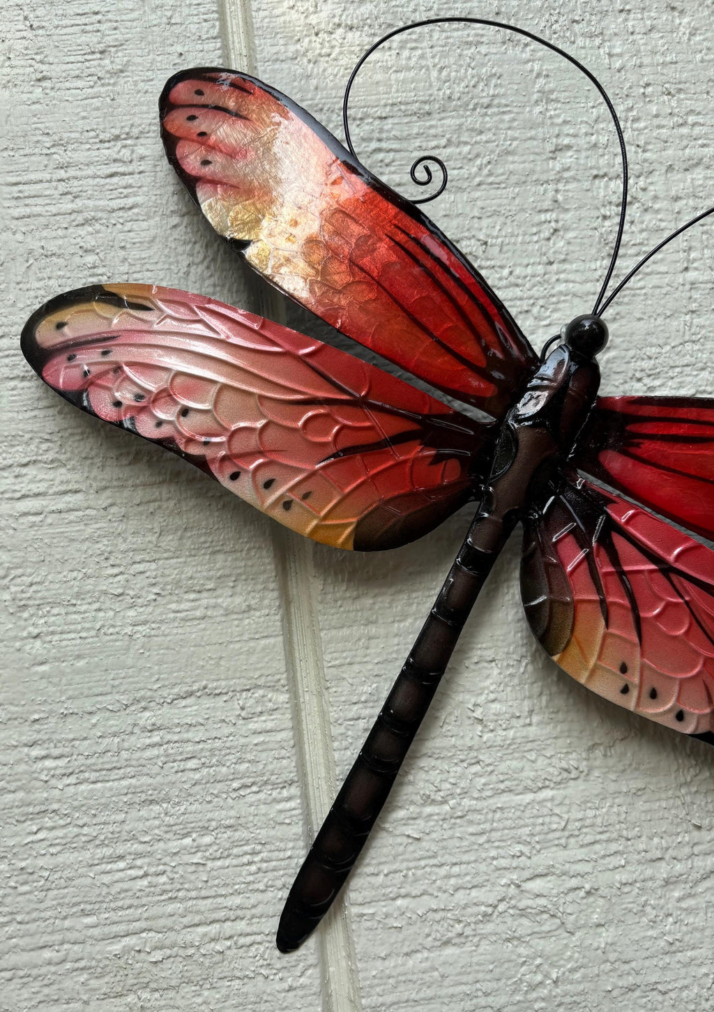 Dragonfly Metal Wall Art Made Unique With Capiz Shells Tropical Home Decor Dragonflies Symbolize Transformation Of Hope And New Beginnings