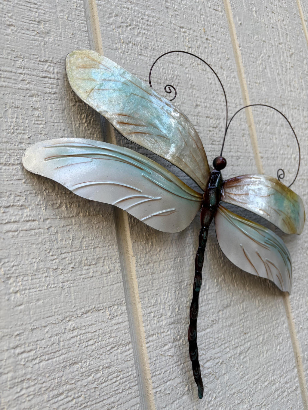 Dragonfly Tropical Metal Wall Decor Made Unique With Capiz Shells Dragonflies Nature Inspired Home Garden Patio Decor Bathroom wall Decor
