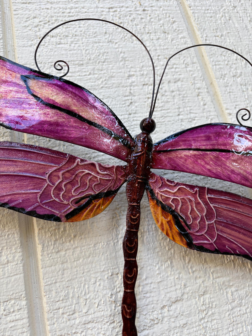 Dragonfly Tropical Metal Wall Decor Made Unique With Capiz Shells Dragonflies Nature Inspired Home Garden Patio Decor Bathroom wall Decor