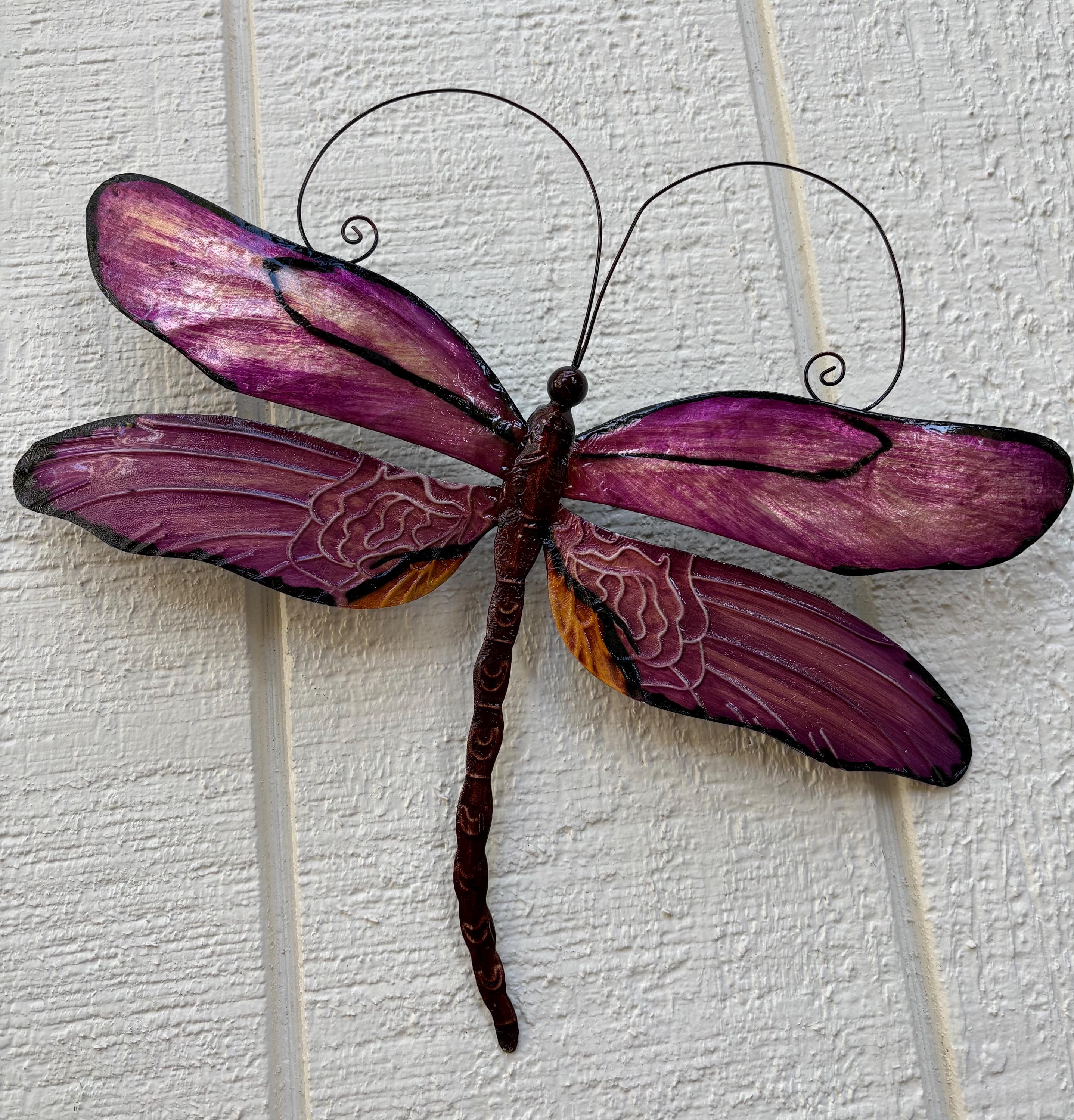 Dragonfly Tropical Metal Wall Decor Made Unique With Capiz Shells Dragonflies Nature Inspired Home Garden Patio Decor Bathroom wall Decor