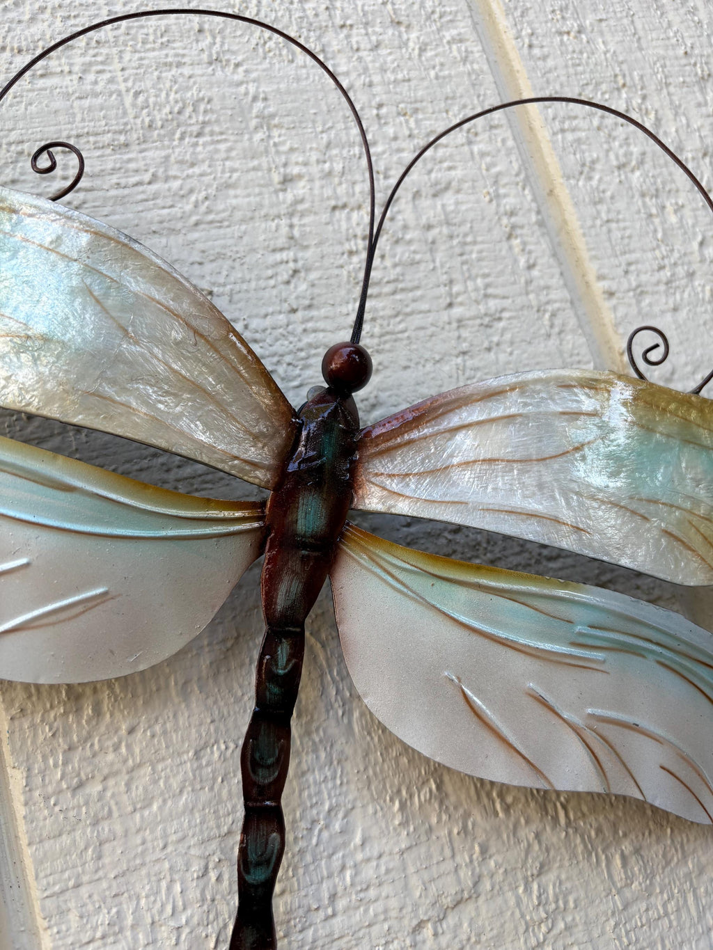 Dragonfly Tropical Metal Wall Decor Made Unique With Capiz Shells Dragonflies Nature Inspired Home Garden Patio Decor Bathroom wall Decor