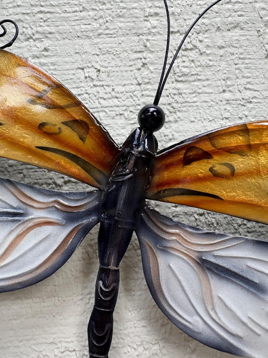 Dragonflies Metal Wall Art Made Unique With Capiz Shells Dragonfly Wall Decor Tropical Nature Inspired Art Home Or Patio And Garden Art