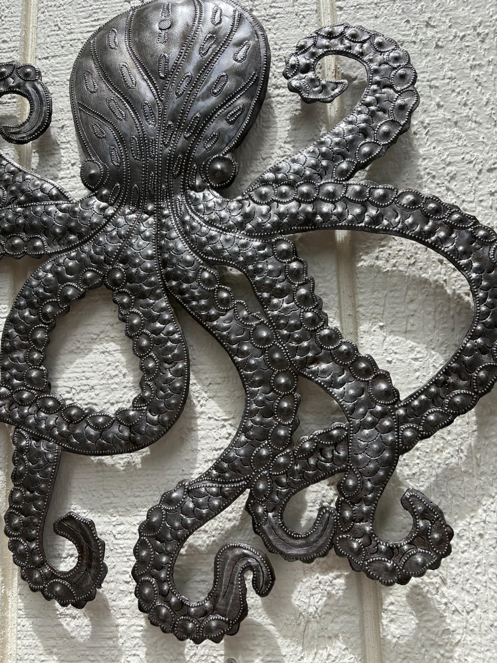 Octopus Metal Wall Art Coastal Living & Beach House Decor Ocean Sea Life Home Decor Nautical Theme